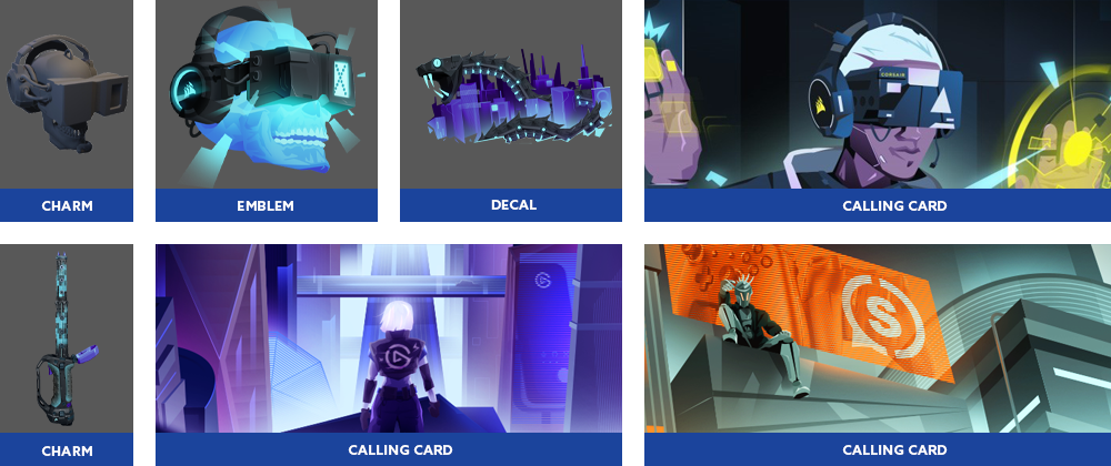 In game items, Emblems, Vinyls, and calling cards